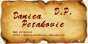Danica Petaković vizit kartica